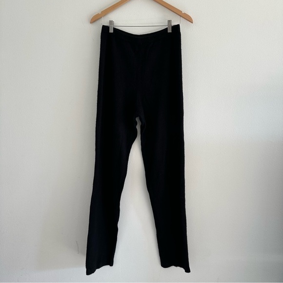 Vintage Nancy Heller 100% Cashmere Black Pants Straight Leg - Picture 1 of 6